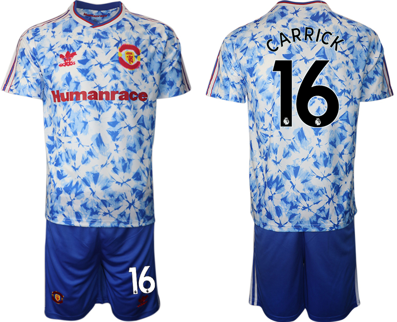 Men 2021 Manchester united adidas Human Race #16 soccer jerseys